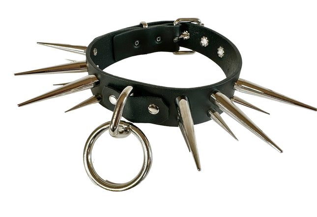 FCK476 TALL XL SPIKE BONDAGE CHOKER