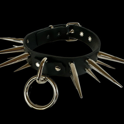FCK476 TALL XL SPIKE BONDAGE CHOKER