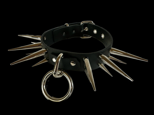 FCK476 TALL XL SPIKE BONDAGE CHOKER