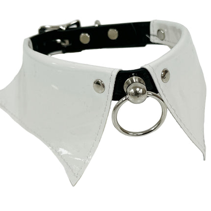 FCK500 PATENT LEATHER COLLAR BONDAGE CHOKER
