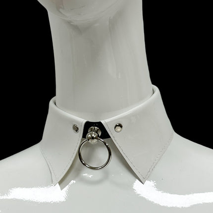 FCK500 PATENT LEATHER COLLAR BONDAGE CHOKER