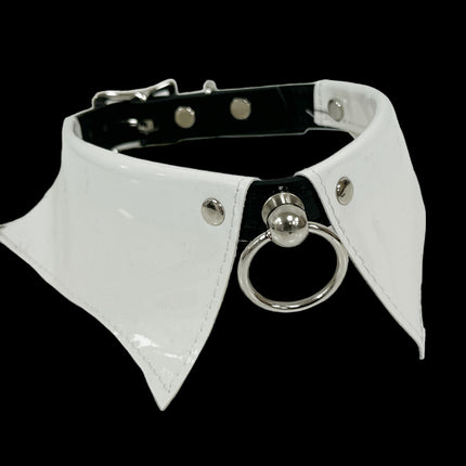 FCK500 PATENT LEATHER COLLAR BONDAGE CHOKER