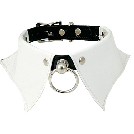 FCK500 PATENT LEATHER COLLAR BONDAGE CHOKER