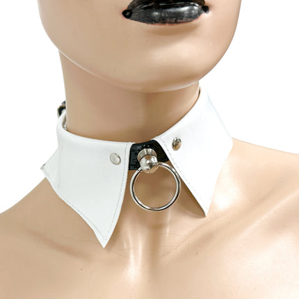 FCK500 PATENT LEATHER COLLAR BONDAGE CHOKER
