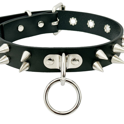 FCK512 CONE SPIKE BONDAGE CHOKER