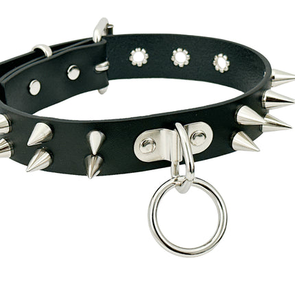 FCK512 CONE SPIKE BONDAGE CHOKER