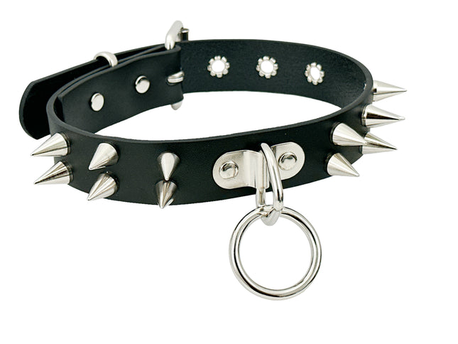 FCK512 CONE SPIKE BONDAGE CHOKER