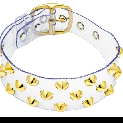 FCK534VN-CLR 3 ROWS 1/2"  STUDS CHOKER  PVC CLEAR