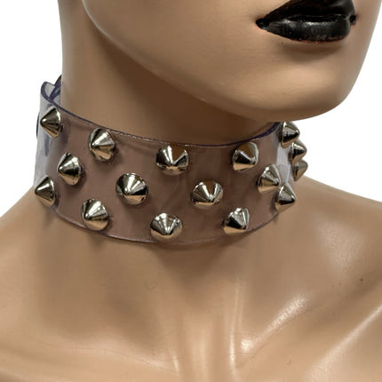 FCK534VN-CLR 3 ROWS 1/2"  STUDS CHOKER  PVC CLEAR