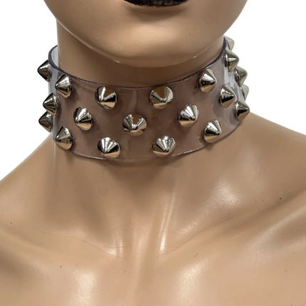 FCK534VN-CLR 3 ROWS 1/2"  STUDS CHOKER  PVC CLEAR