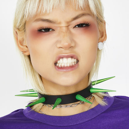 FCK215-GS  GREEN 3" PIN SPIKE CHOKER