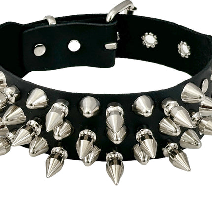 FCK544 UK77 STUDDED 1" SPIKE 1 3/4"  CHOKER
