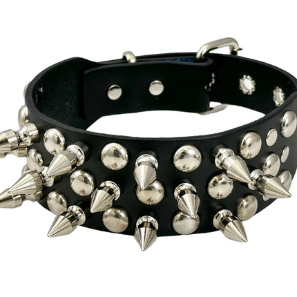 FCK546 1" SPIKE  LARGE CONICAL STUDDED 1 3/4"  CHOKER