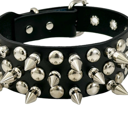 FCK545 1" SPIKE  LARGE ROUND STUDDED 1 3/4"  CHOKER