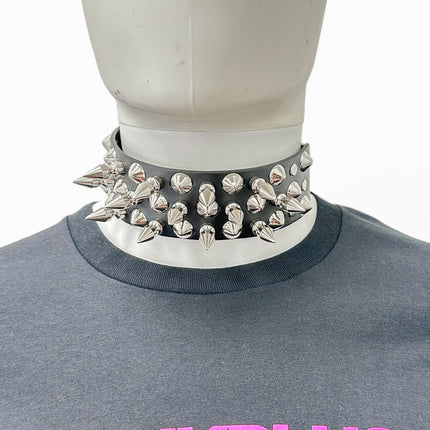 FCK546 1" SPIKE  LARGE CONICAL STUDDED 1 3/4"  CHOKER