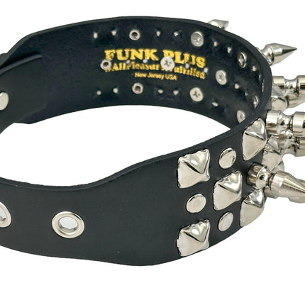 FCK547 1" SPIKE  LARGE PYRAMID STUDDED 1 3/4"  CHOKER