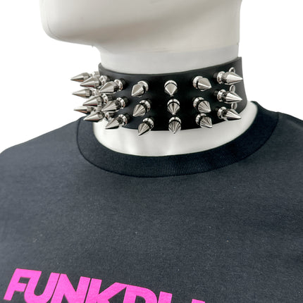 FCK551  LARGE 1" SPIKE THREE ROWS 1 3/4"  CHOKER
