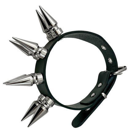 FCK555 DOUBLE ROWS LARGE 2" LONG SPIKE CHOKER