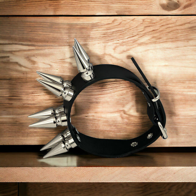 FCK555 DOUBLE ROWS LARGE 2" LONG SPIKE CHOKER