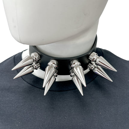 FCK555 DOUBLE ROWS LARGE 2" LONG SPIKE CHOKER