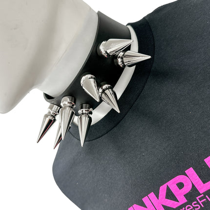 FCK555 DOUBLE ROWS LARGE 2" LONG SPIKE CHOKER