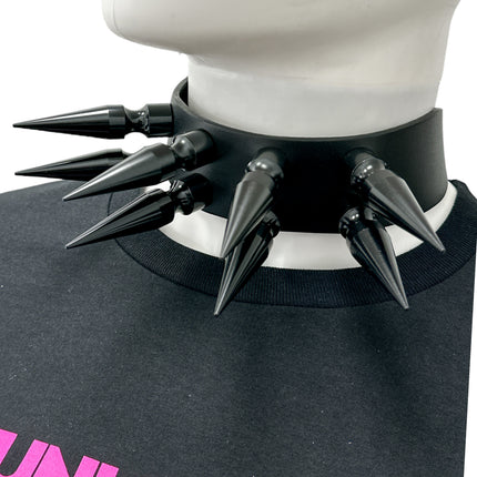 FCK556 DOUBLE ROWS X-LARGE 3" LONG SPIKE CHOKER