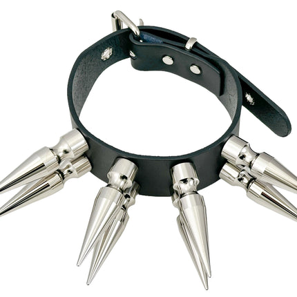 FCK556 DOUBLE ROWS X-LARGE 3" LONG SPIKE CHOKER
