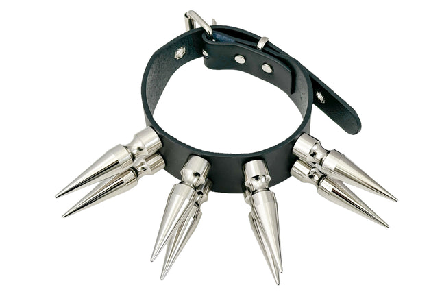 FCK556 DOUBLE ROWS X-LARGE 3" LONG SPIKE CHOKER