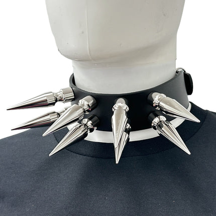 FCK556 DOUBLE ROWS X-LARGE 3" LONG SPIKE CHOKER