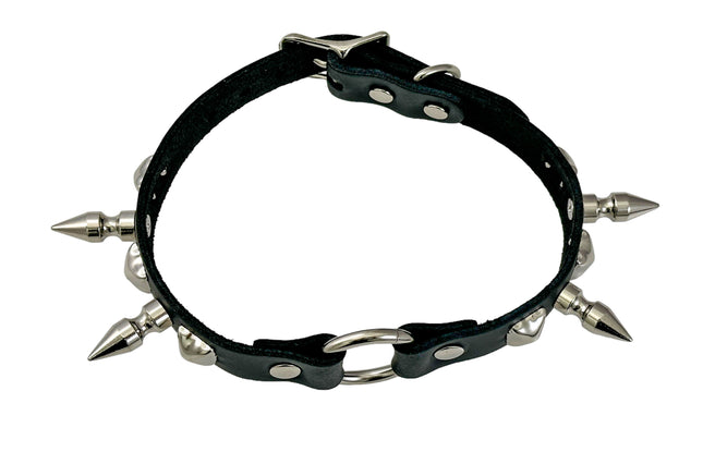 FCK566 STUDDED RICG  SPIKE CHOKER