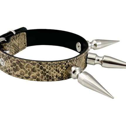 FCK578 SNAKE 3" XL SPIKE CHOKER