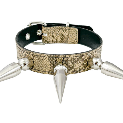 FCK578 SNAKE 3" XL SPIKE CHOKER