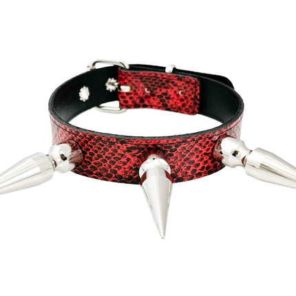FCK578 SNAKE 3" XL SPIKE CHOKER