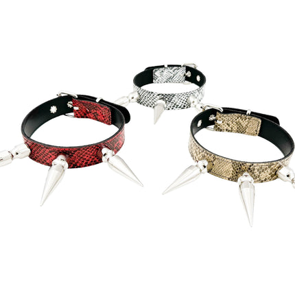 FCK578 SNAKE 3" XL SPIKE CHOKER