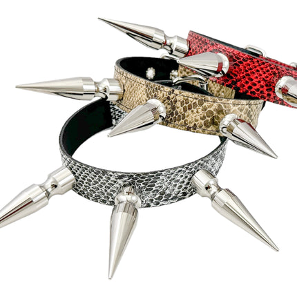 FCK578 SNAKE 3" XL SPIKE CHOKER