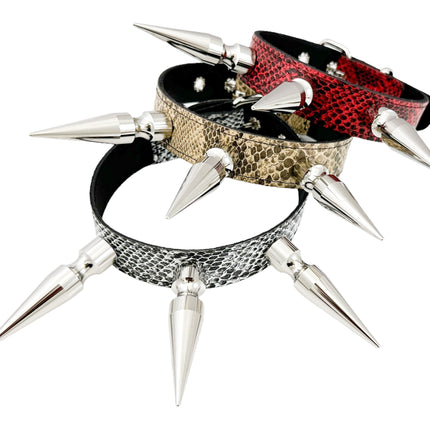 FCK578 SNAKE 3" XL SPIKE CHOKER