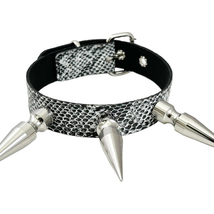 FCK578 SNAKE 3" XL SPIKE CHOKER