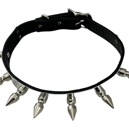 FCK582  METAL PLATE SPIKE CHOKER 1 1/4" WIDE