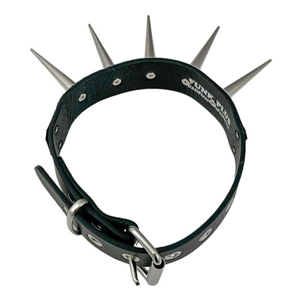 FCK584  METAL PLATE CONE SPIKE CHOKER 1 1/4" WIDE