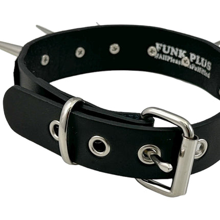 FCK584  METAL PLATE CONE SPIKE CHOKER 1 1/4" WIDE