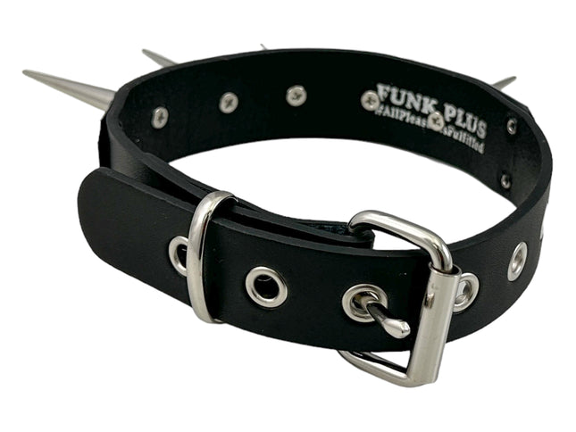 FCK584  METAL PLATE CONE SPIKE CHOKER 1 1/4" WIDE