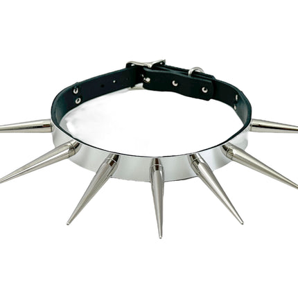 FCK585 METAL PLATE CONE SPIKE CHOKER 3/4" WIDE