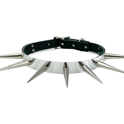 FCK585 METAL PLATE CONE SPIKE CHOKER 3/4" WIDE