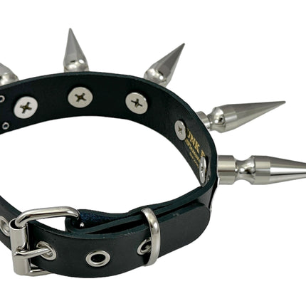 CK286METAL ALUMINIUM PLATE3"  XL SPIKE CHOKER 1 1/4" WIDE