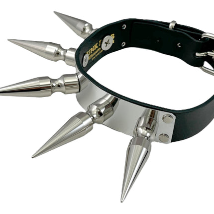 CK286METAL ALUMINIUM PLATE3"  XL SPIKE CHOKER 1 1/4" WIDE