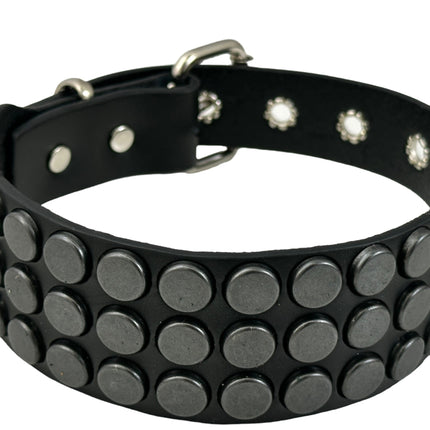 FCK592 3 ROW   FLAT STUDDED NAIL HEAD STUD CHOKER