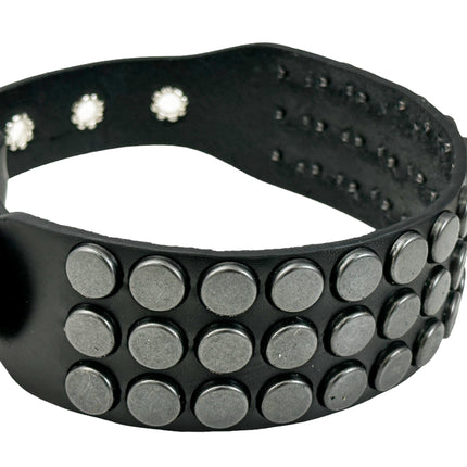FCK592 3 ROW   FLAT STUDDED NAIL HEAD STUD CHOKER