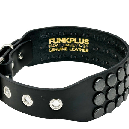 FCK592 3 ROW   FLAT STUDDED NAIL HEAD STUD CHOKER