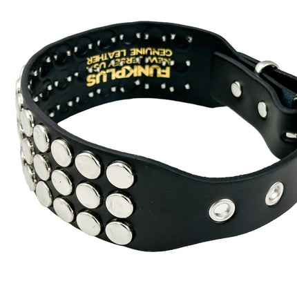 FCK592 3 ROW   FLAT STUDDED NAIL HEAD STUD CHOKER