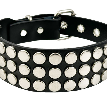 FCK592 3 ROW   FLAT STUDDED NAIL HEAD STUD CHOKER